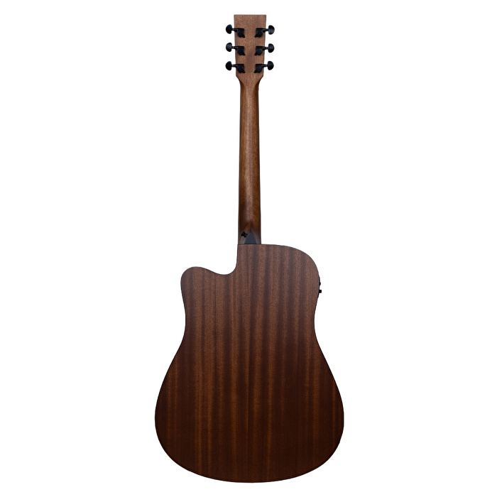 TYMA HDC-60 BK CE Dreadnought Cutaway Elektro Akustik Gitar